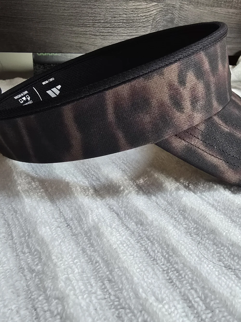 Adidas Brown Camo Visor - White Logo